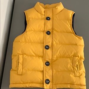 Gymboree yellow puffer vest size 4t-5T